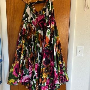 Elegant Floral Maxi Skirt